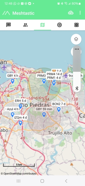 Mapa de nodos meshtastic cerca de mi